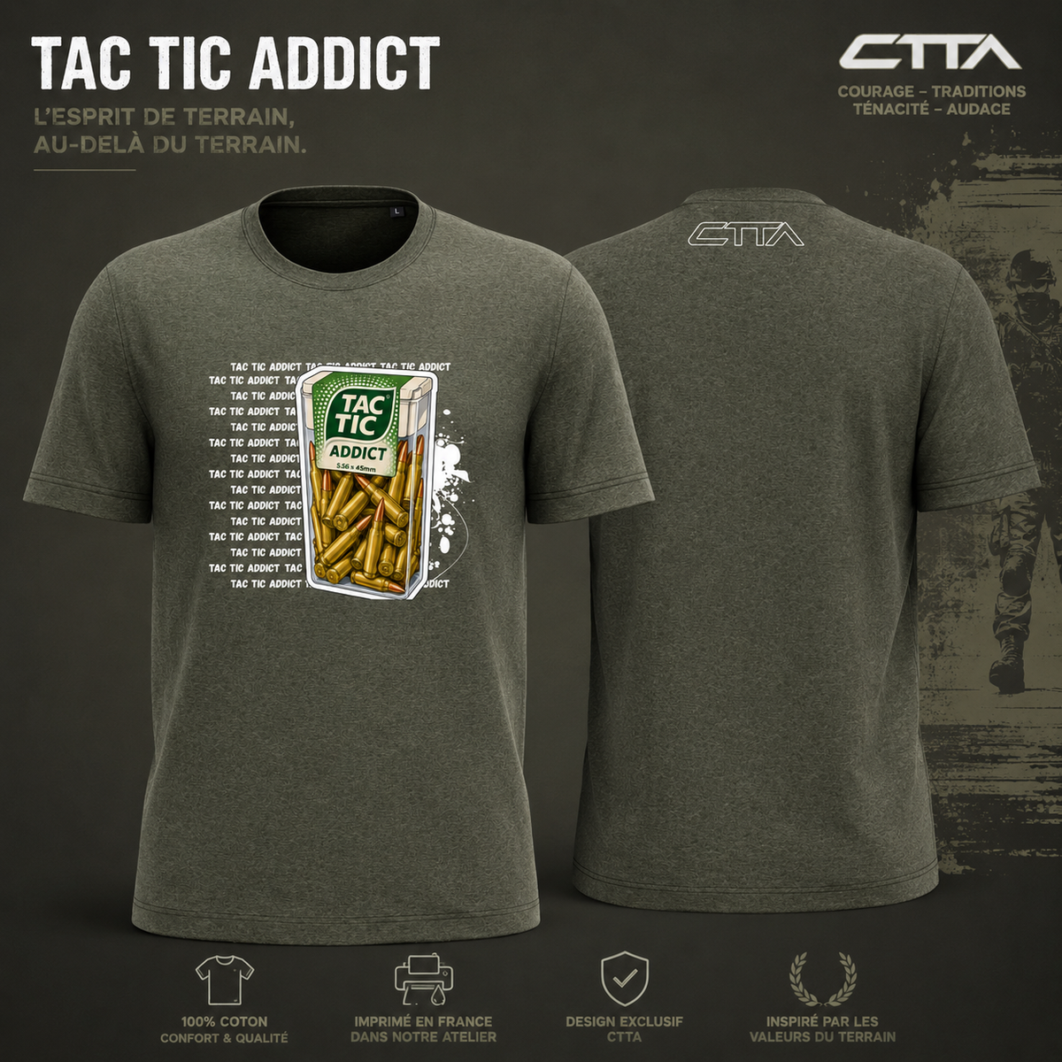 T-shirt TAC TIC ADDICT / CTTA